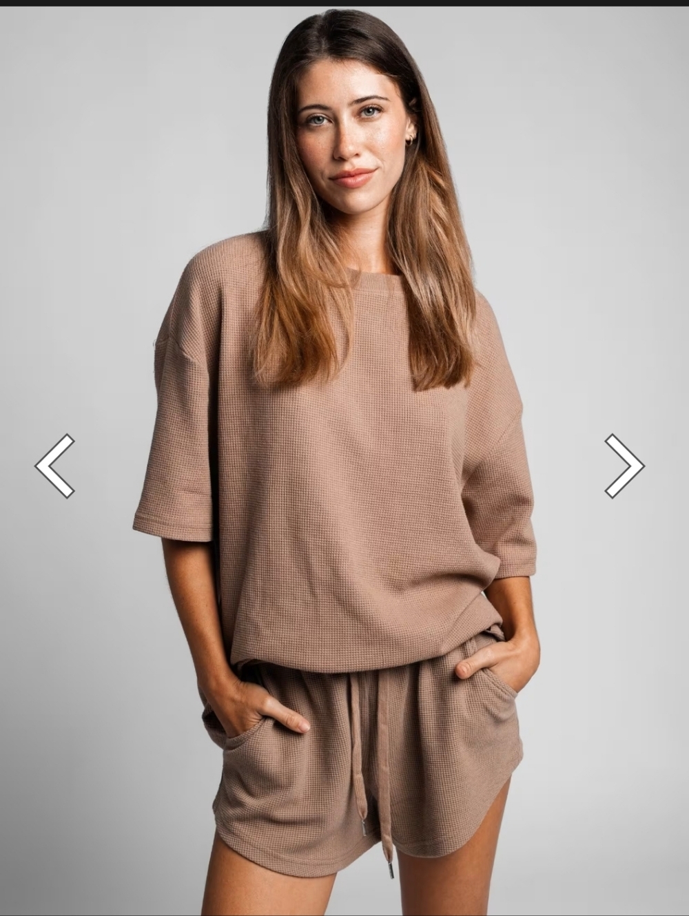 Waffle Knit Lounge Set